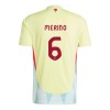 Maglia ufficiale Spagna Mikel Merino 6 Trasferta Euro 2024 per Uomo